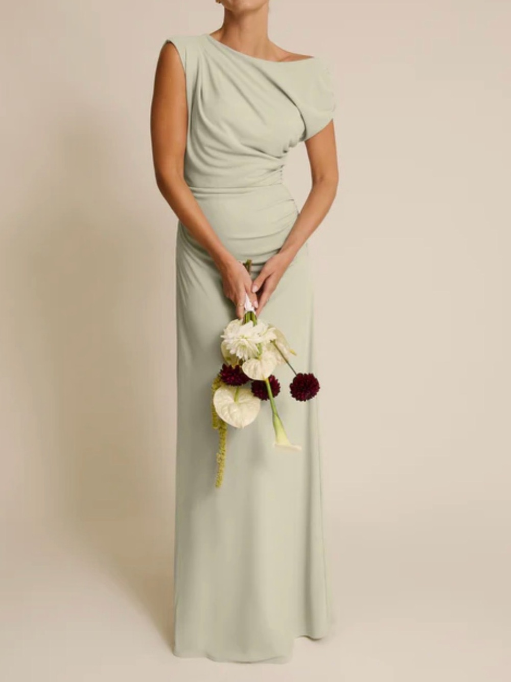 Six Stories Lorna Dress in Sage